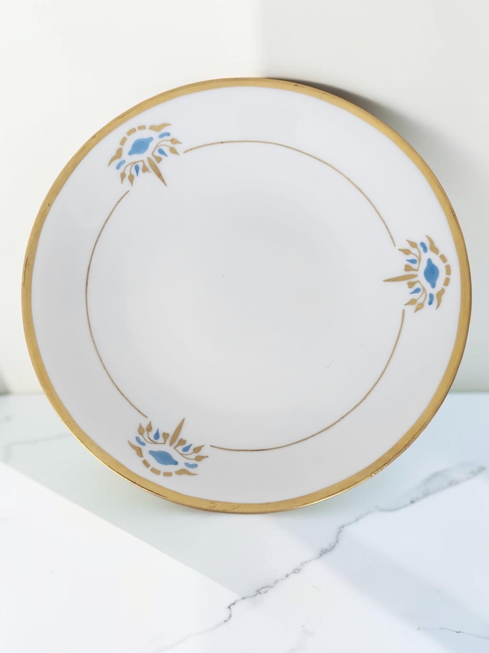 Limoges Vintage Art Deco L'Union Céramique Porcelain Plate 7.5 Inches